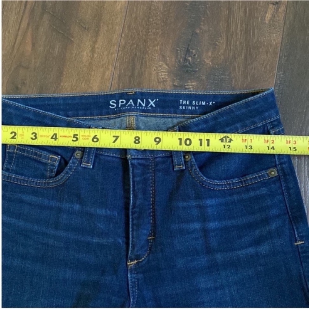 SPANX Spanx Jeans The Slim X Skinny Stretch Denim Jeans Dark Wash size 27 - Picture 11 of 11